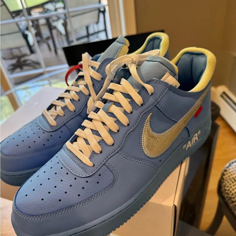Nike Air Force 1 low Off White University Blue - Picture 4 of 13